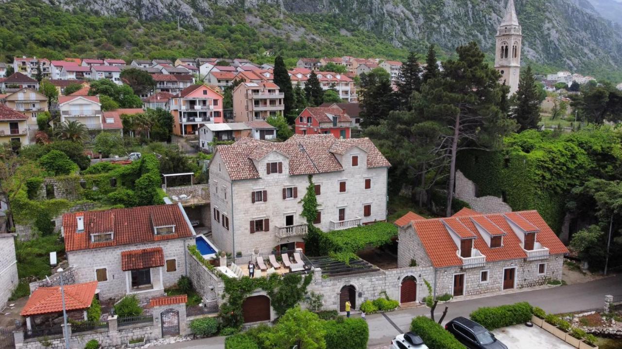 Villa Luxury Stone On The Sea With Private Pool And View Kotor Bagian luar foto